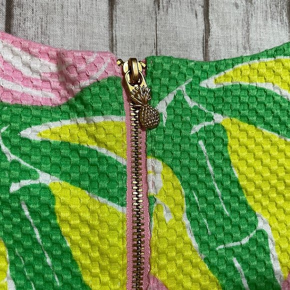 Lily Pulitzer For Target Fan Dance Flamingo Sleeveless Dress Girl Sz US L 10-12 - Picture 4 of 6